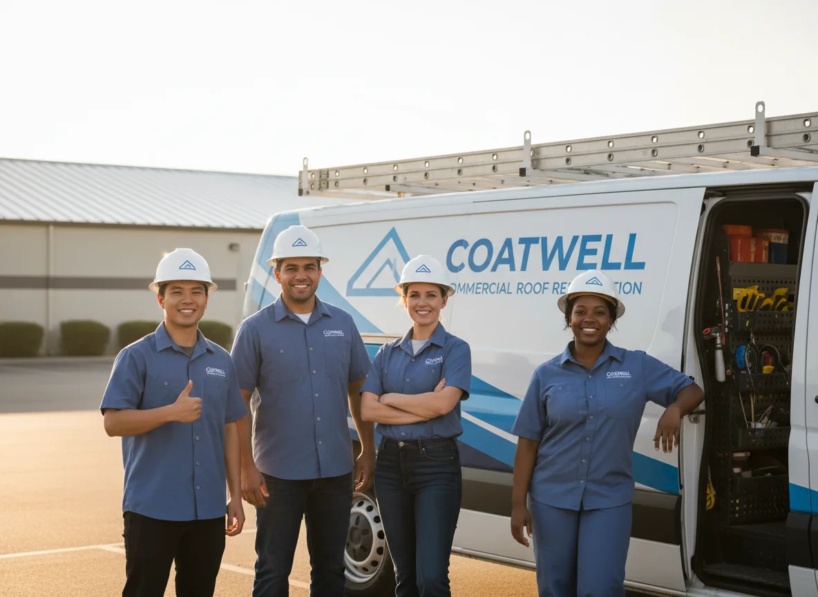 Commercial roof coating company in Ellston, IA