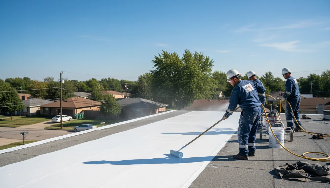Commercial roof coating in Ellston, IA near me